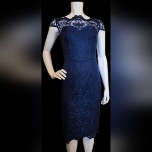💙 88. Chi Chi London Size 6 Blue Lace Dress